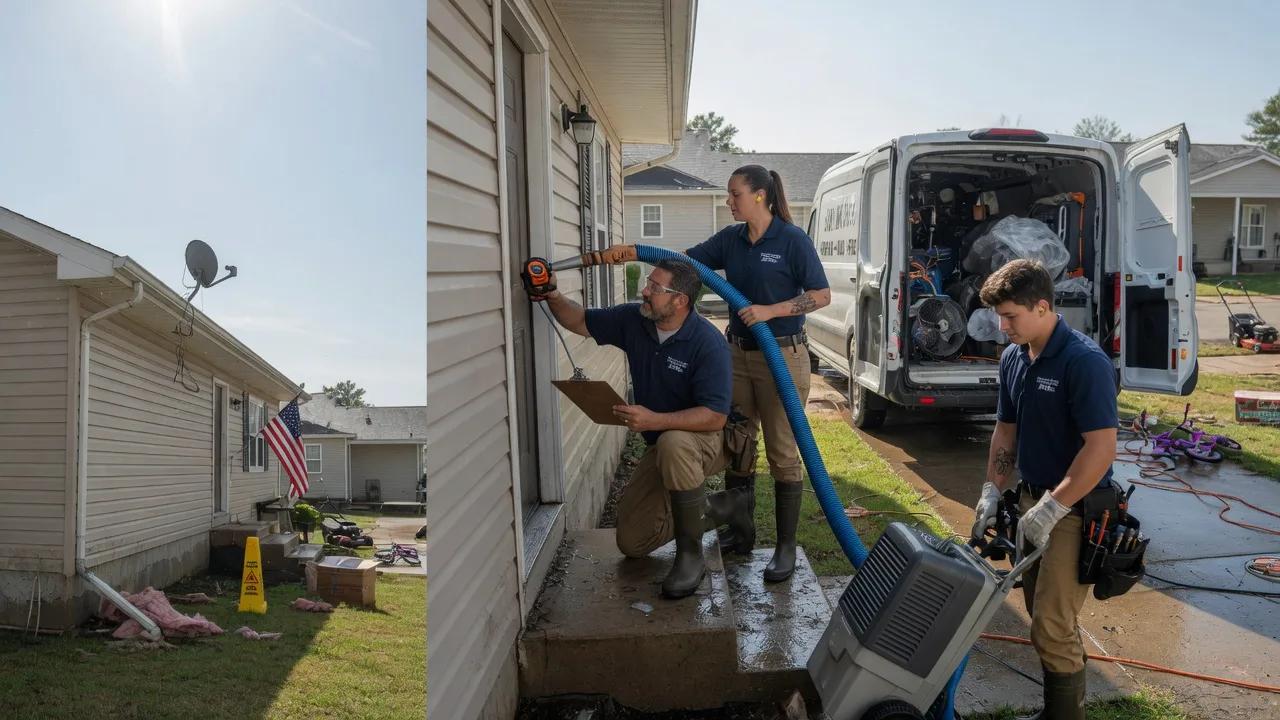 Ceiling Water Damage Restoration in Lewisburg, OH near me